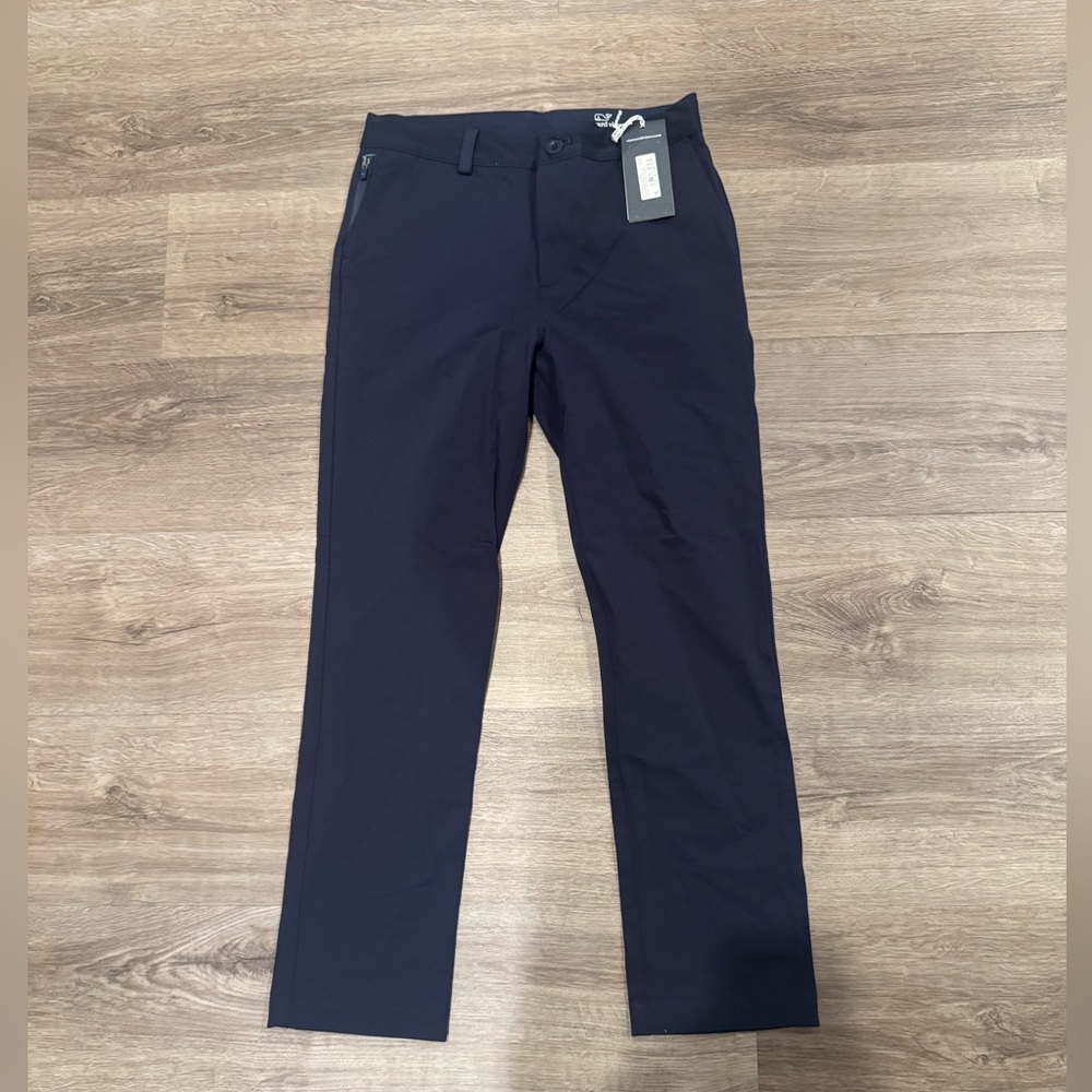 Vineyard Vines NWT Boys Performance Pants in Nautical Navy sz 14